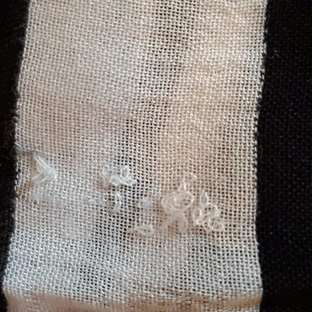 KATE SPADE BLACK WHITE STRIPE LIGHTWEIGHT SCARF WRAP NAUTICAL SUMMER BEACHY